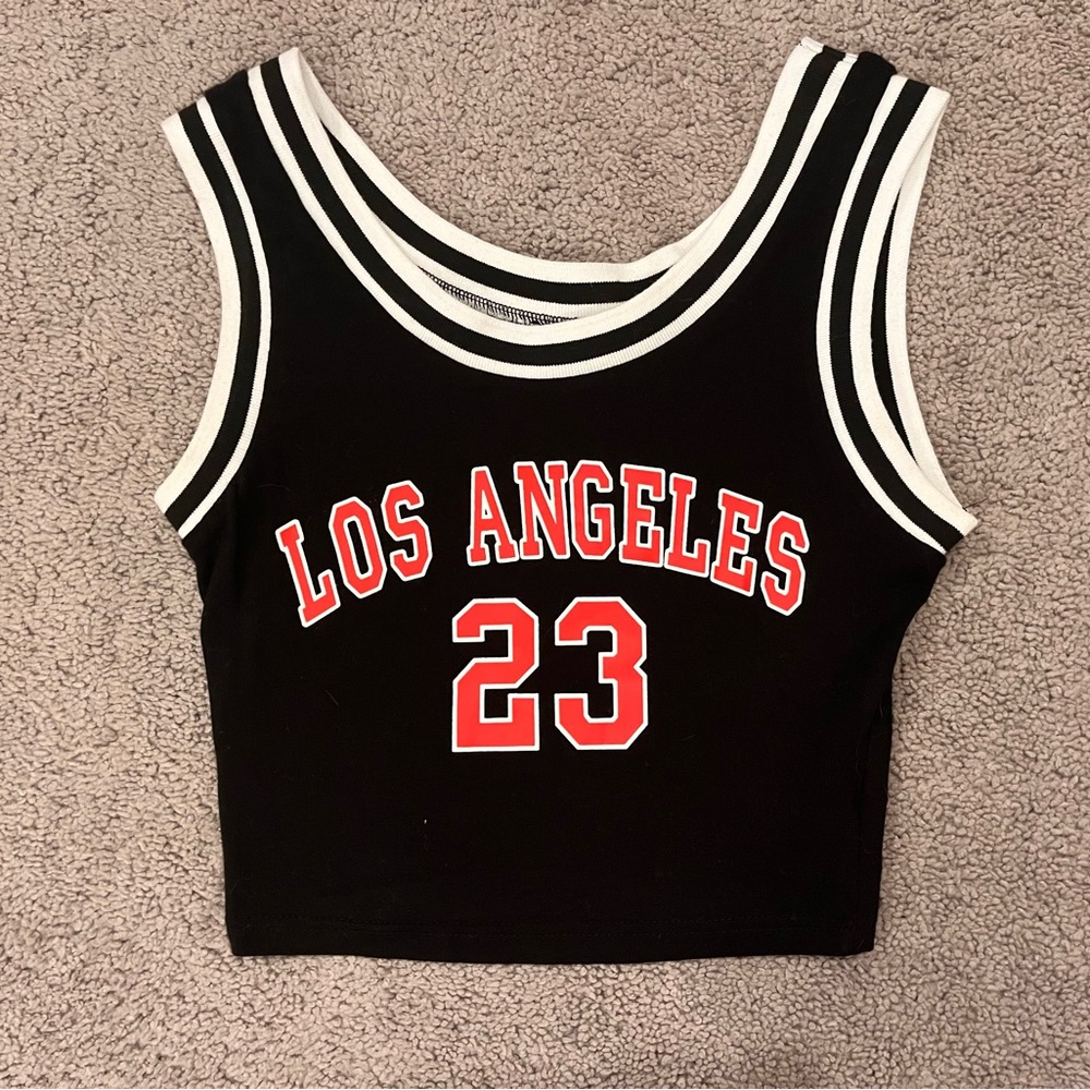 Shein black/white/red sleeveless top!